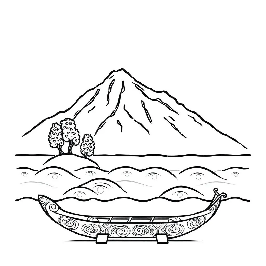 Mount Mauao illustration