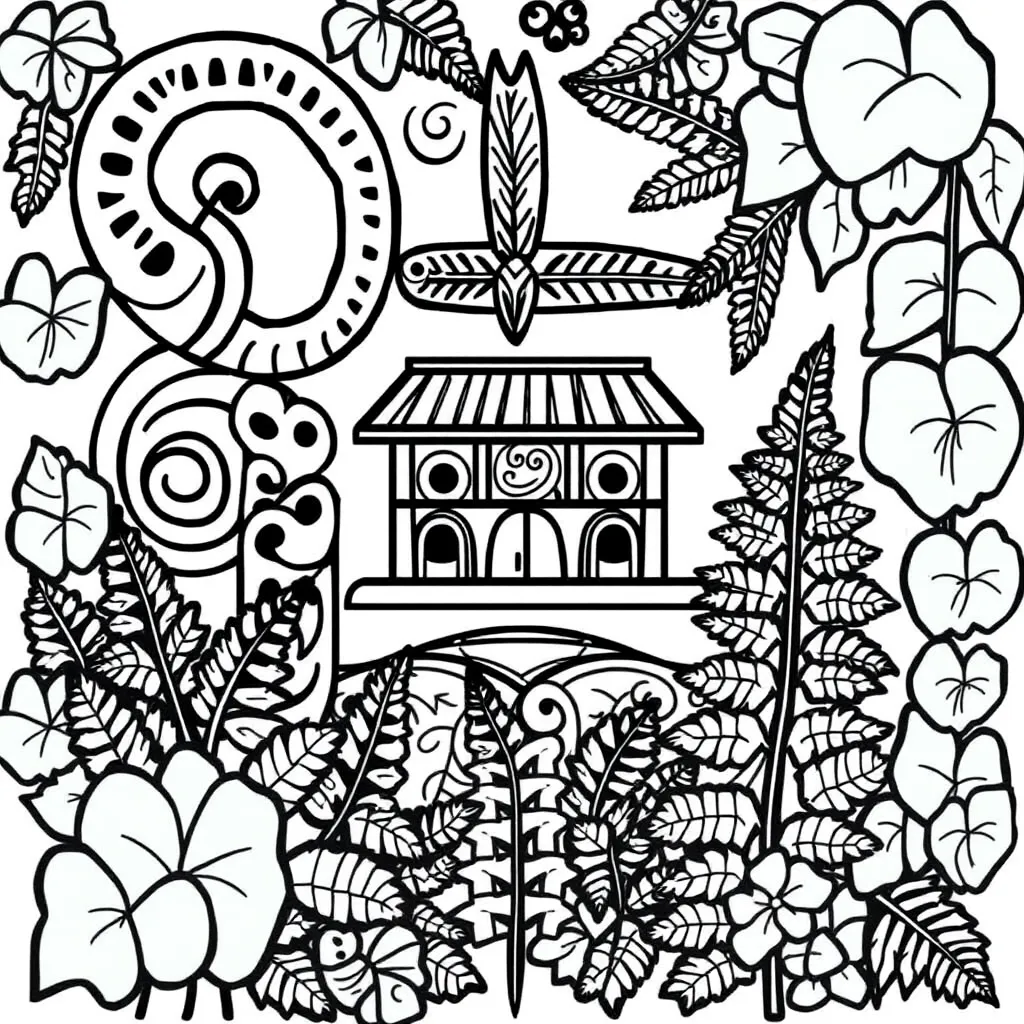 Māori cultural symbols and patterns