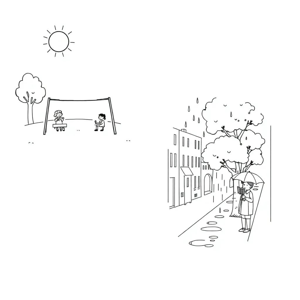 Objective vs subjective writing illustration