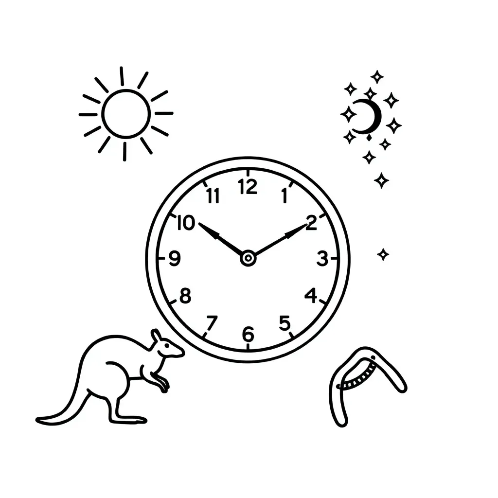 Analog clock showing time