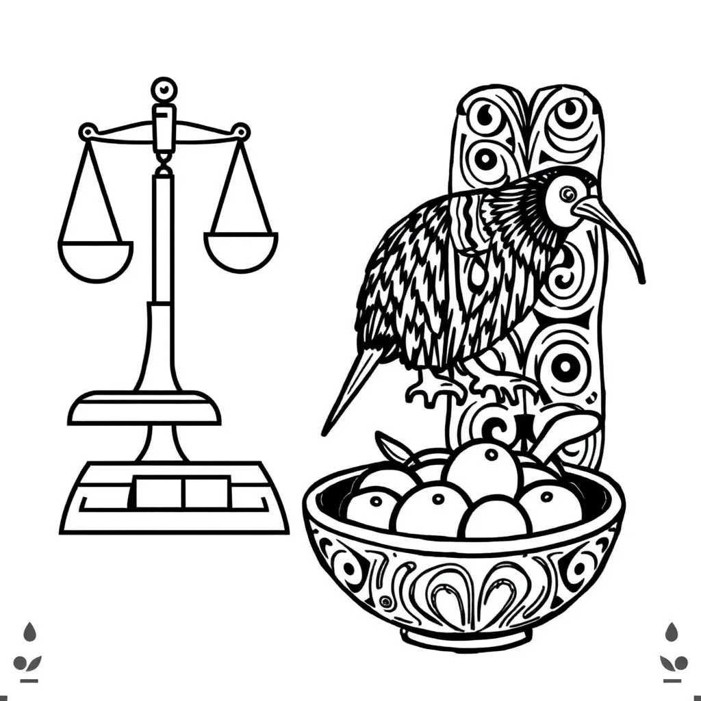 Kitchen scales with various objects