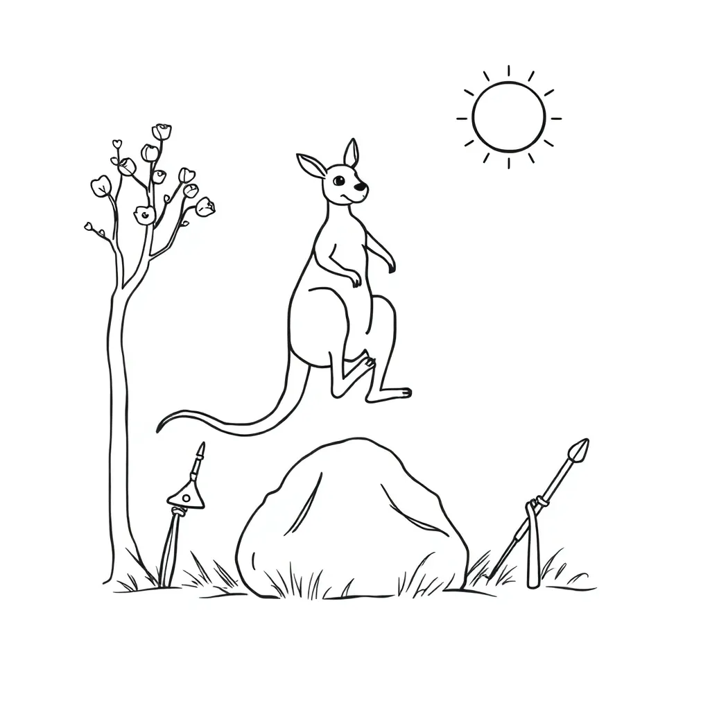 Magical transformation scene from a folk tale