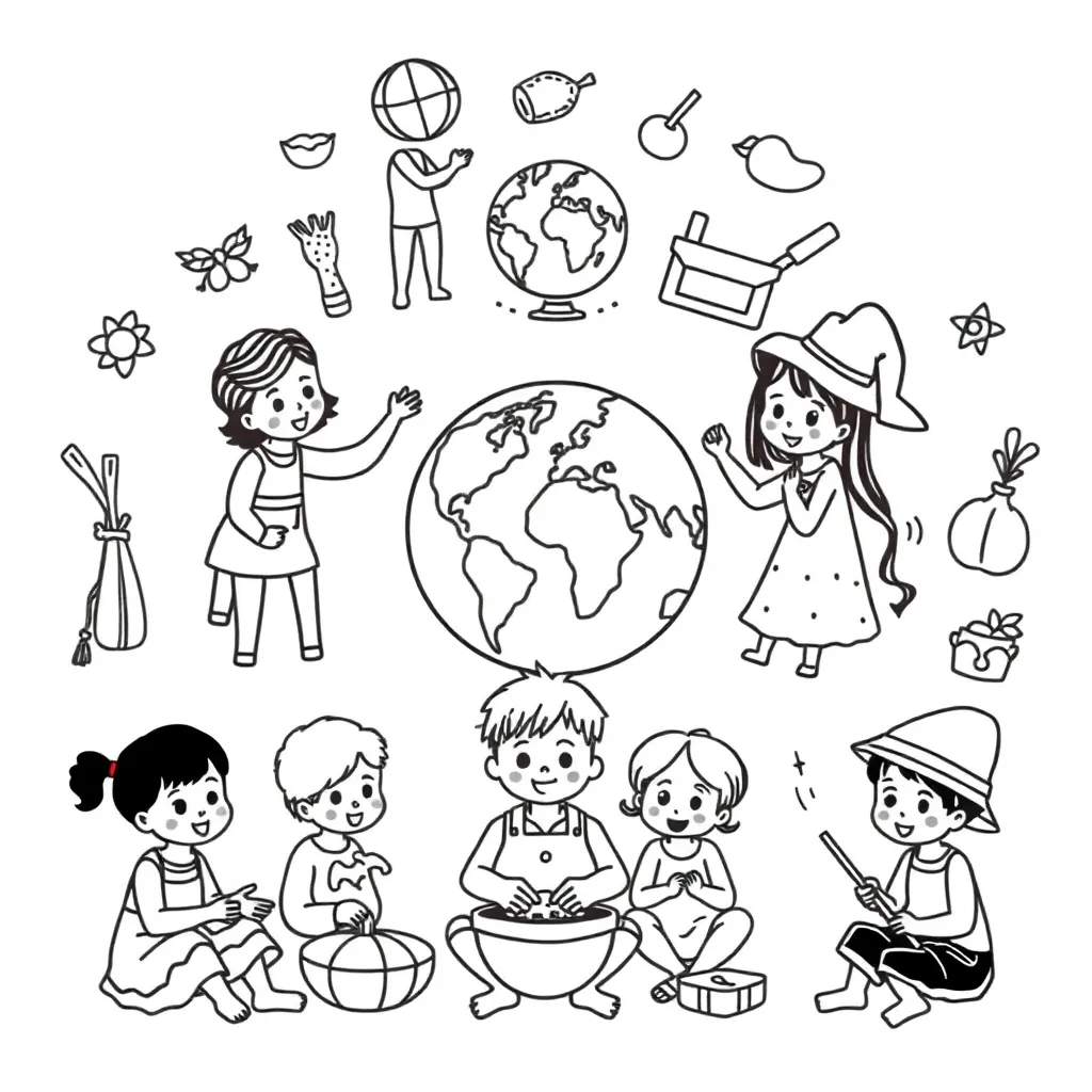 Afrikaans vocabulary illustration