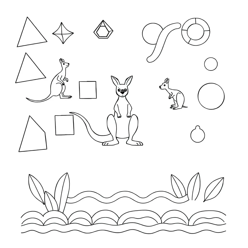 Game design with geometric shapes
