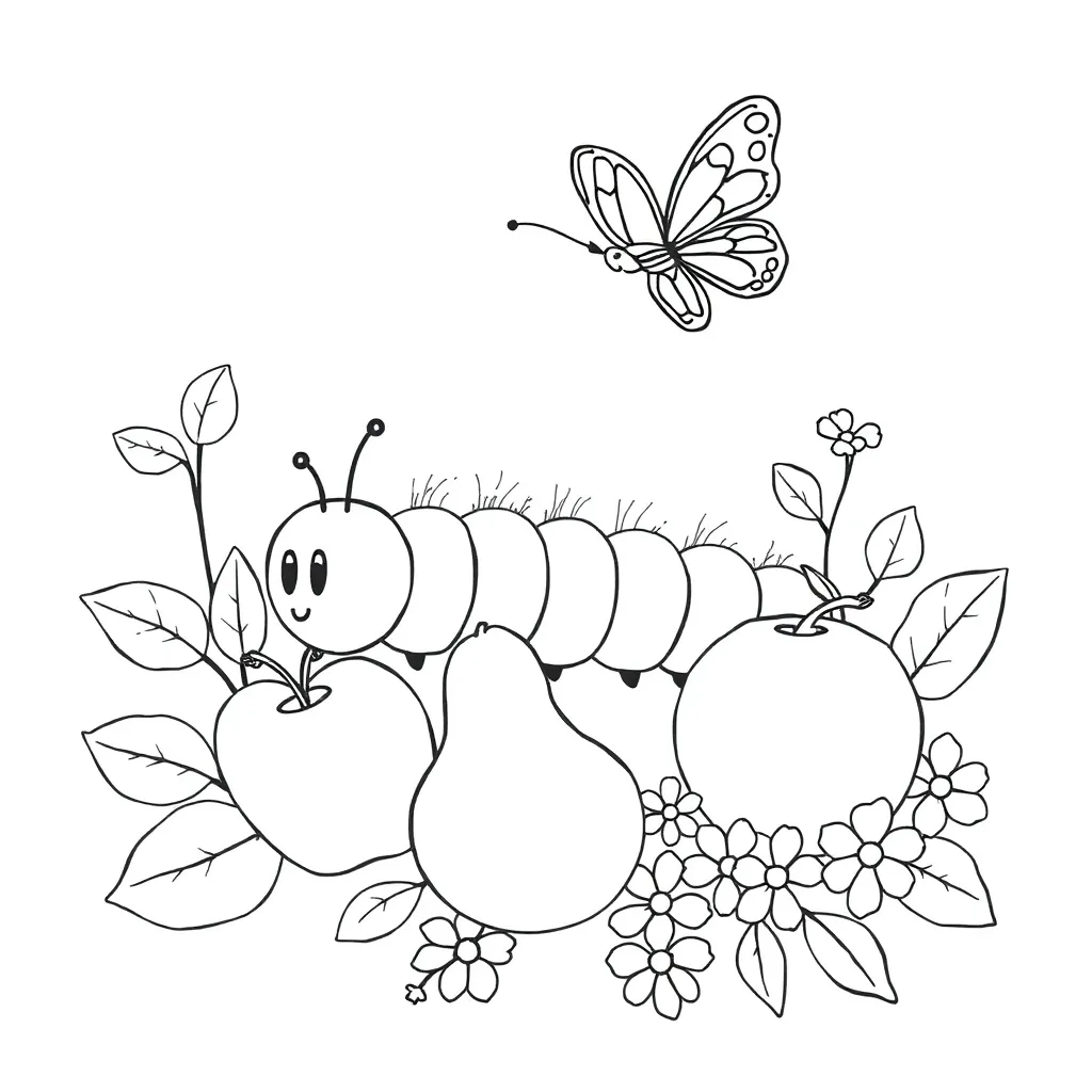 The Very Hungry Caterpillar illustration
