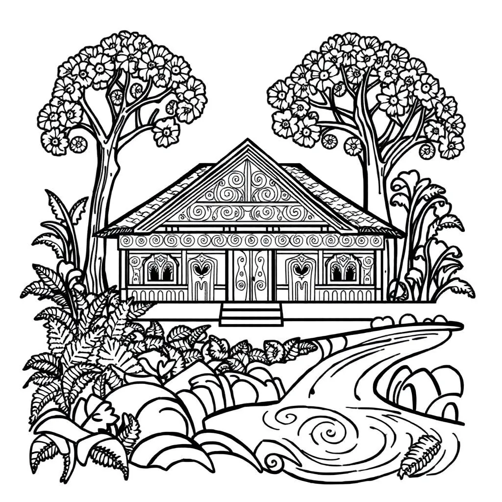 Marae illustration