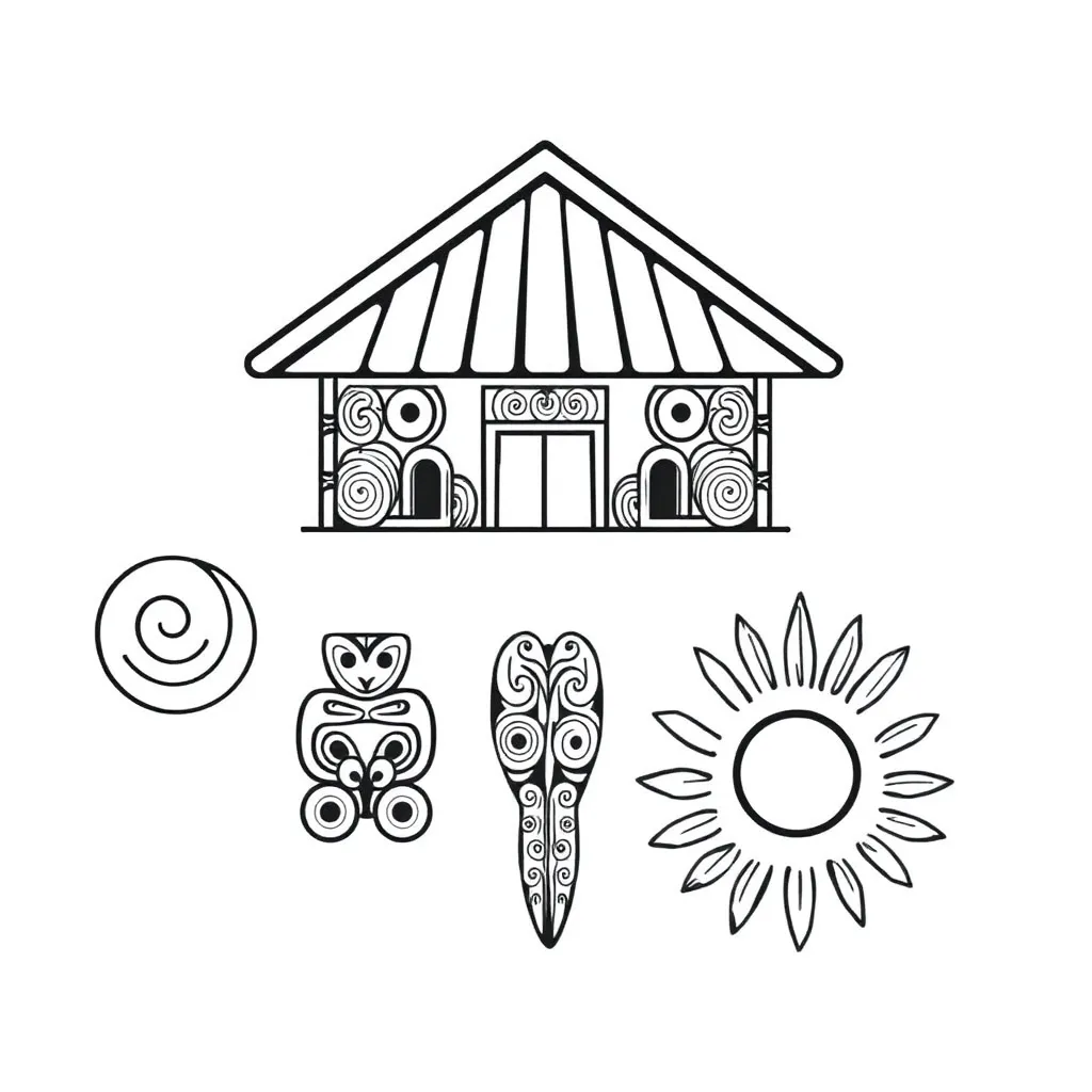 Māori karakia illustration