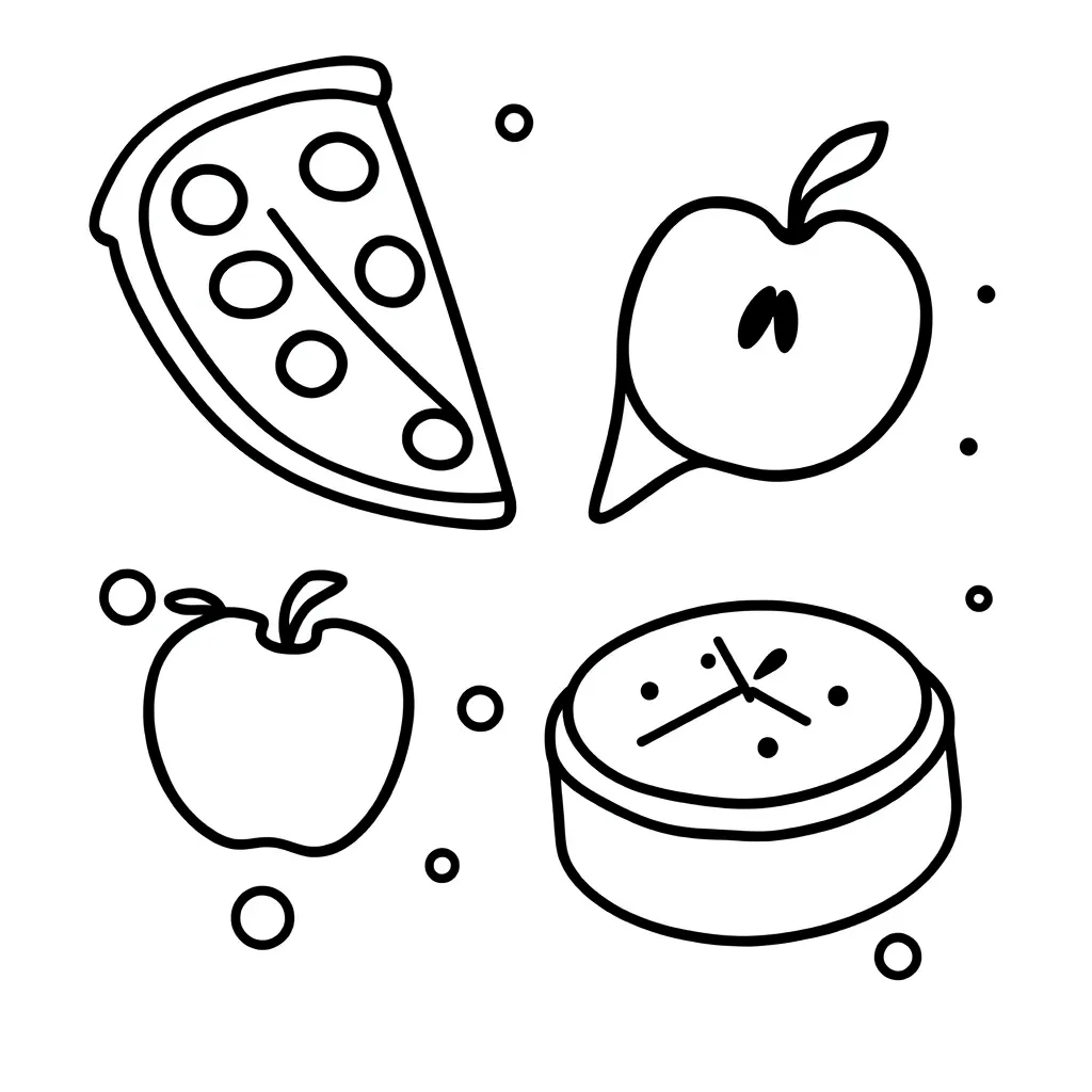 Children sharing pizza equally