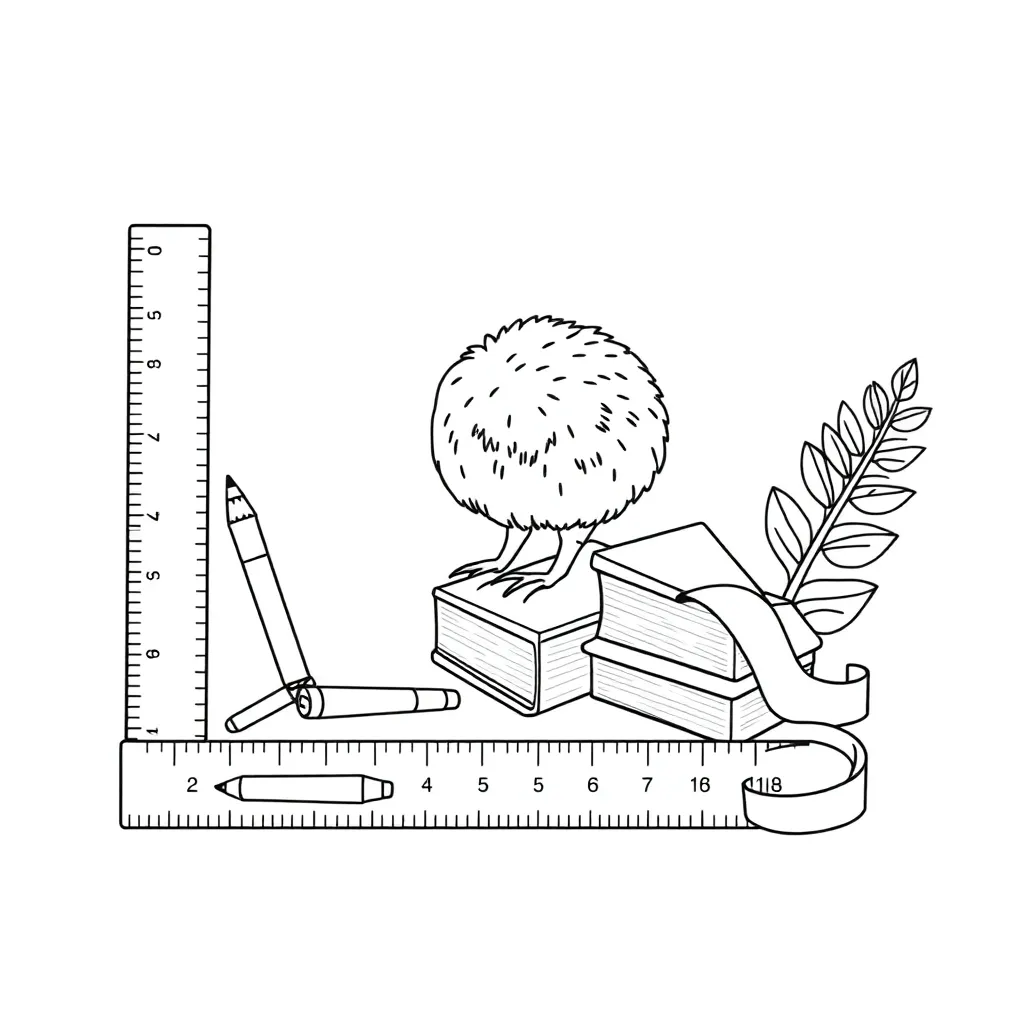 Ruler and measuring tools illustration