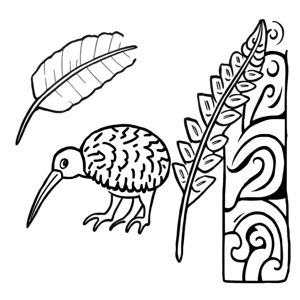 Fish swimming in a tree illustration