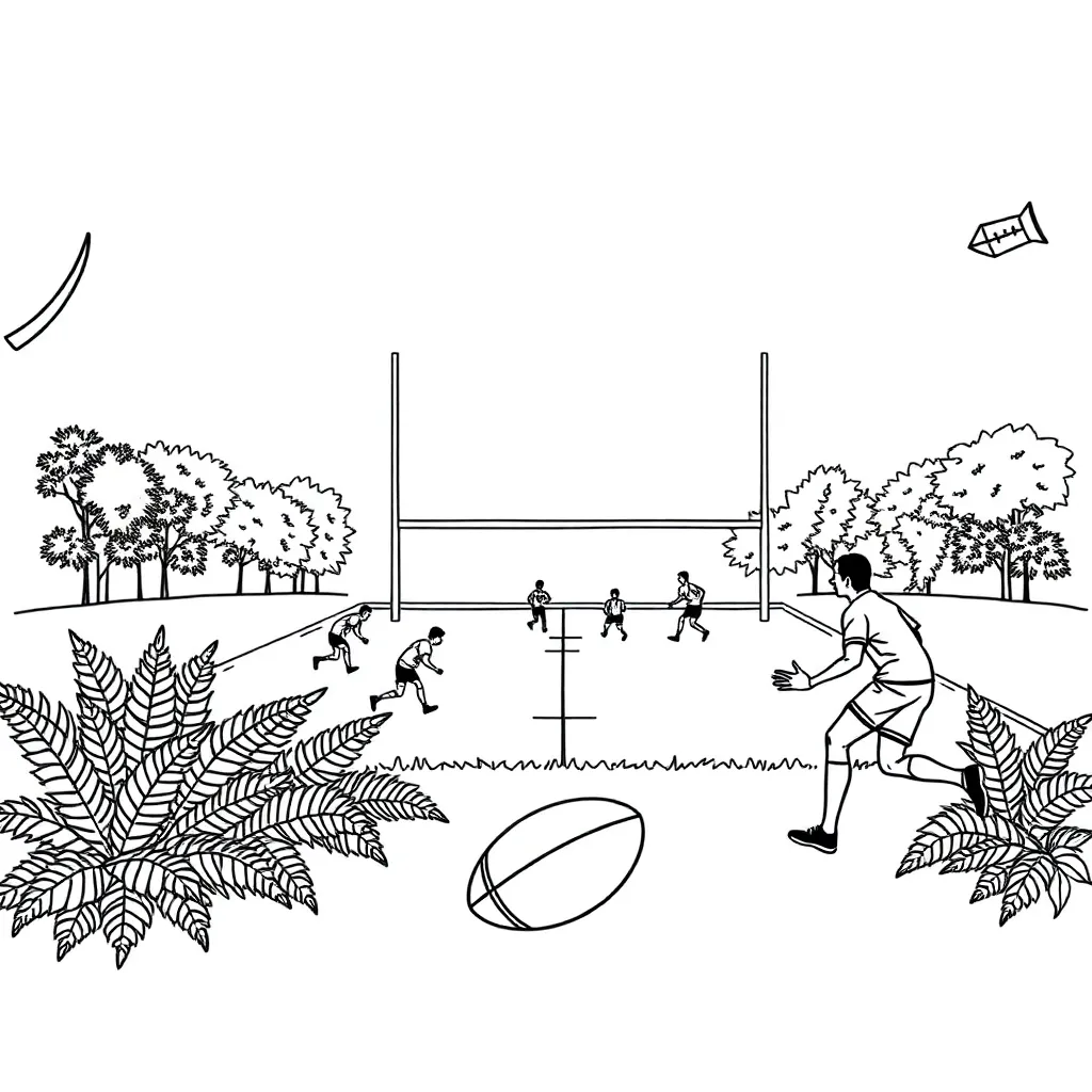 Sports equipment and planning illustration