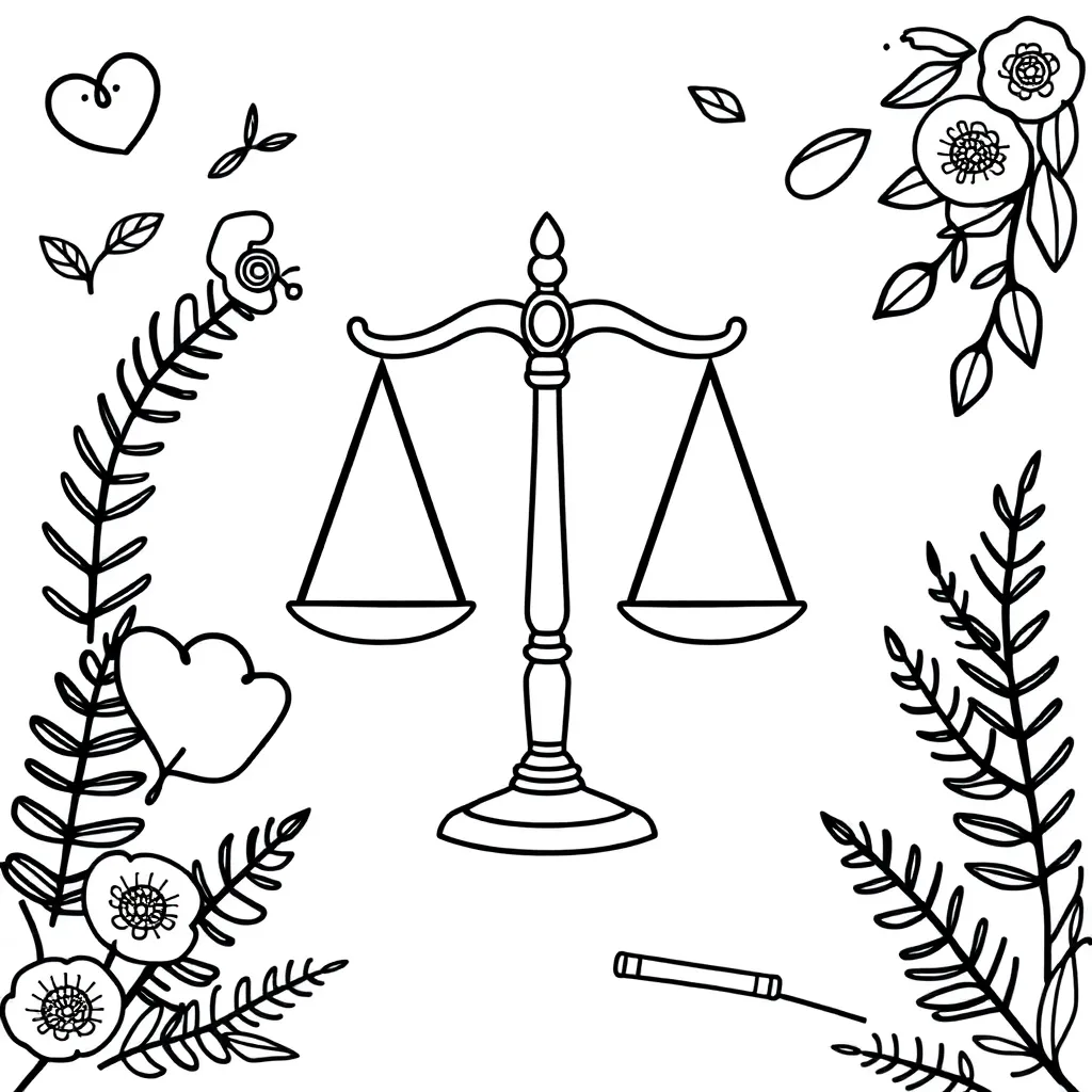 Christian mercy and judgement illustration