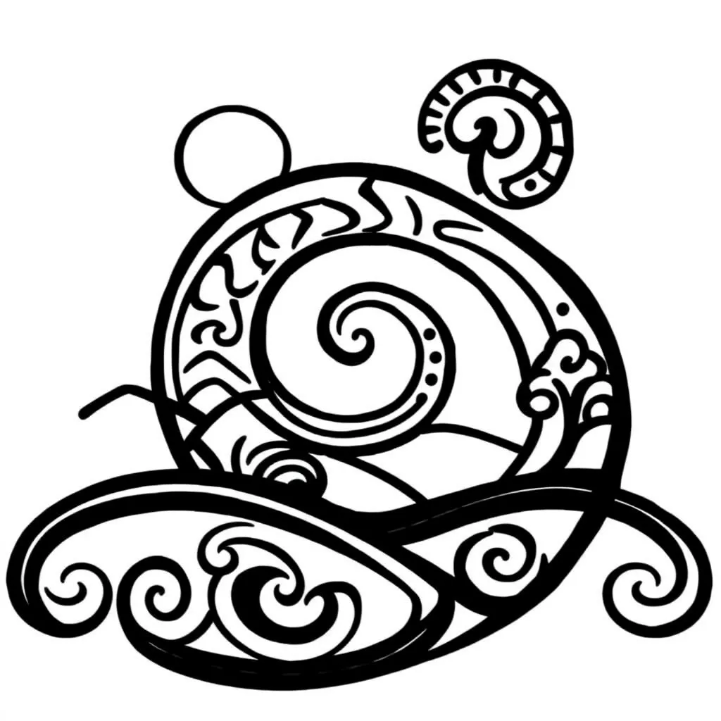 Rotating shapes illustration