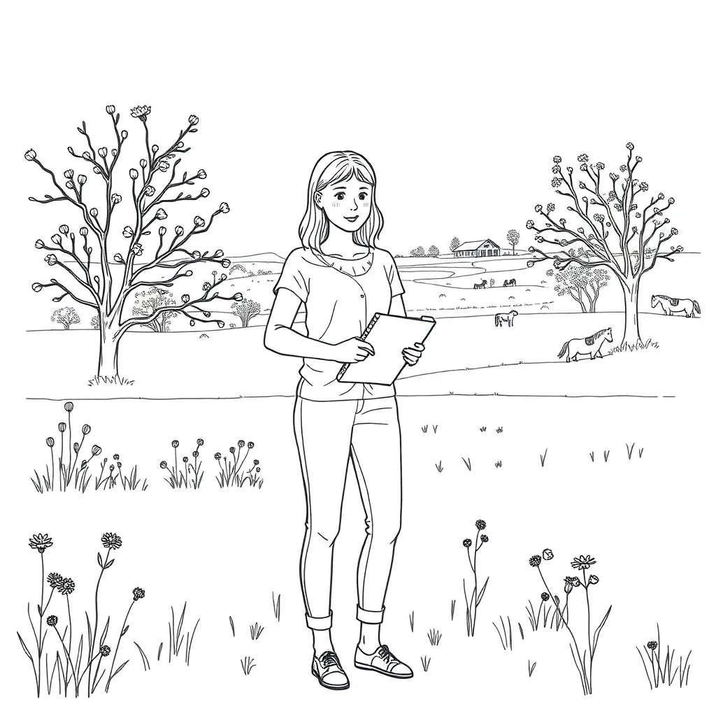 My Brilliant Career book cover illustration