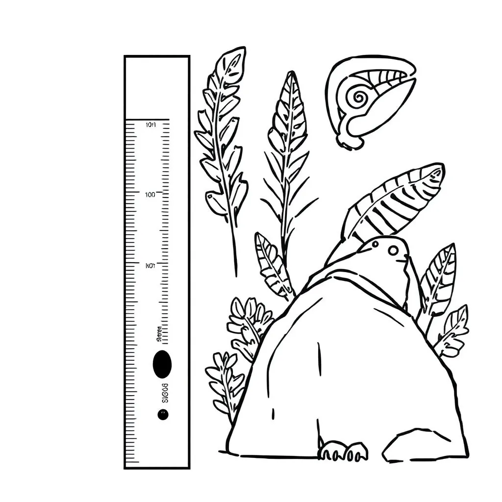 Ruler and measuring tools illustration