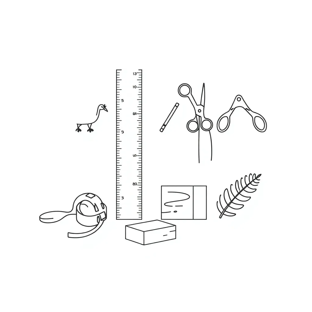 Ruler and measuring tools illustration