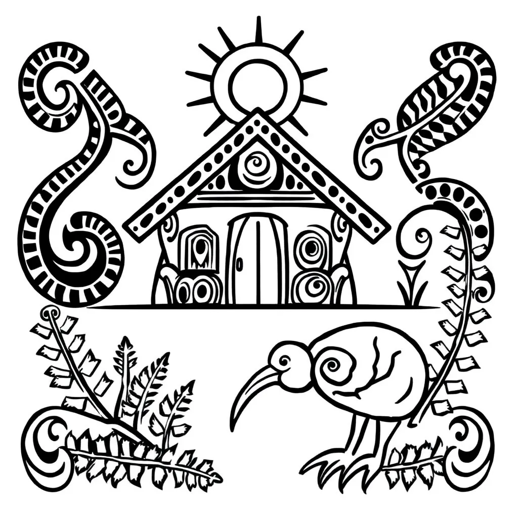 Parihaka settlement illustration