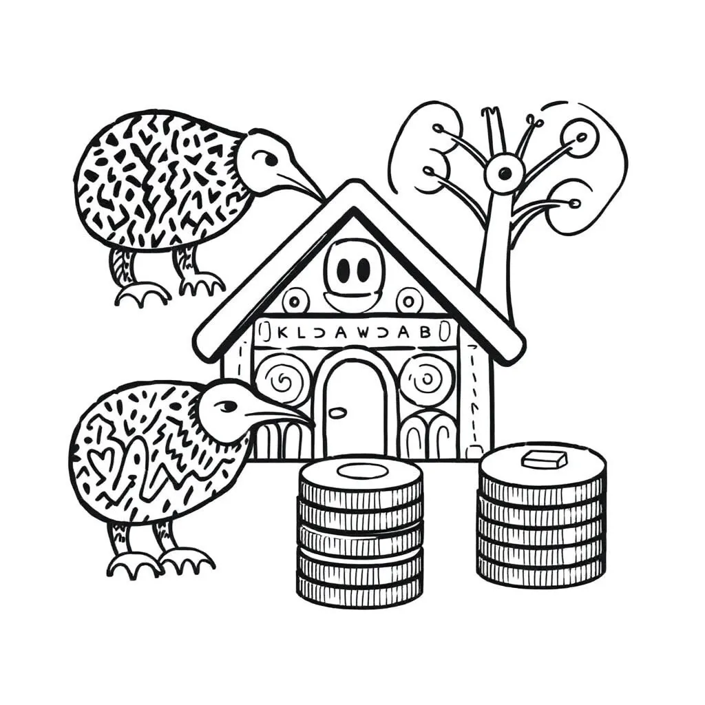 Financial literacy illustration with money and calculator