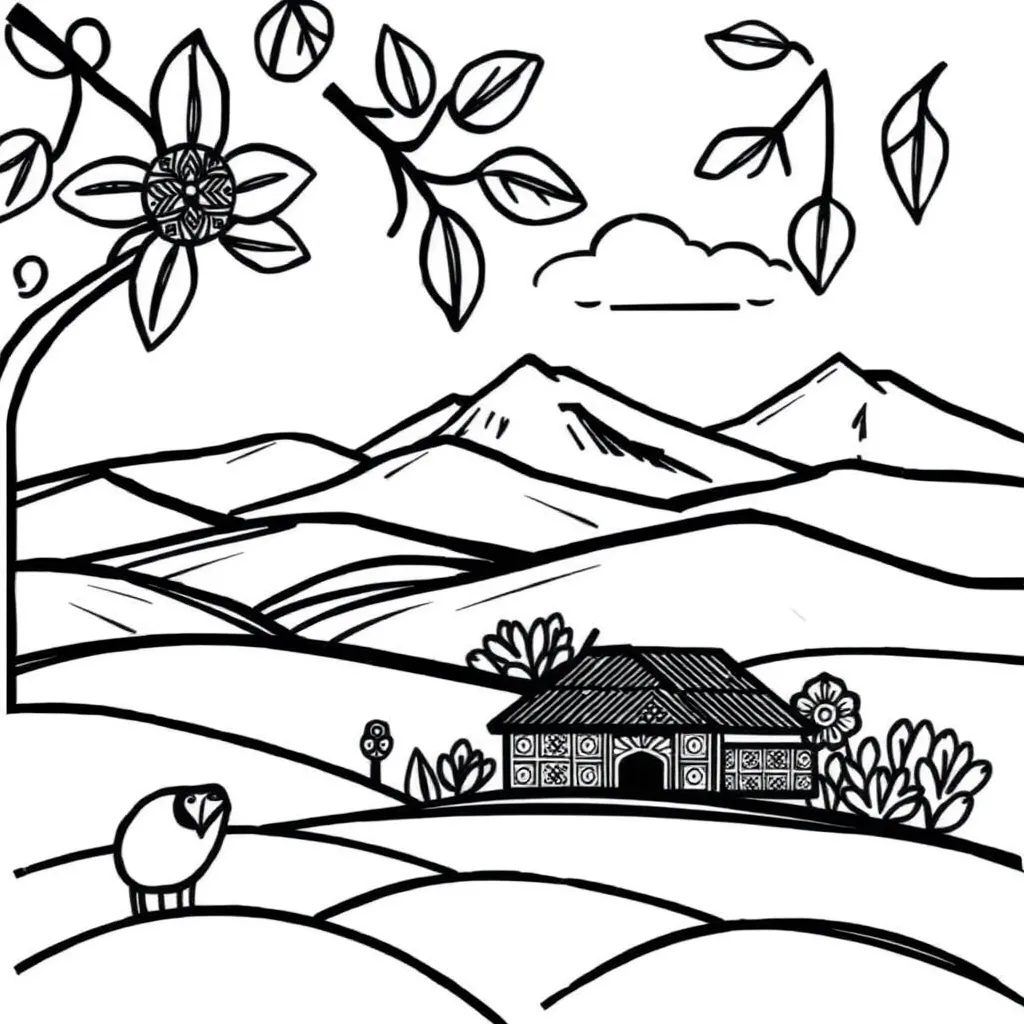 Story book with characters