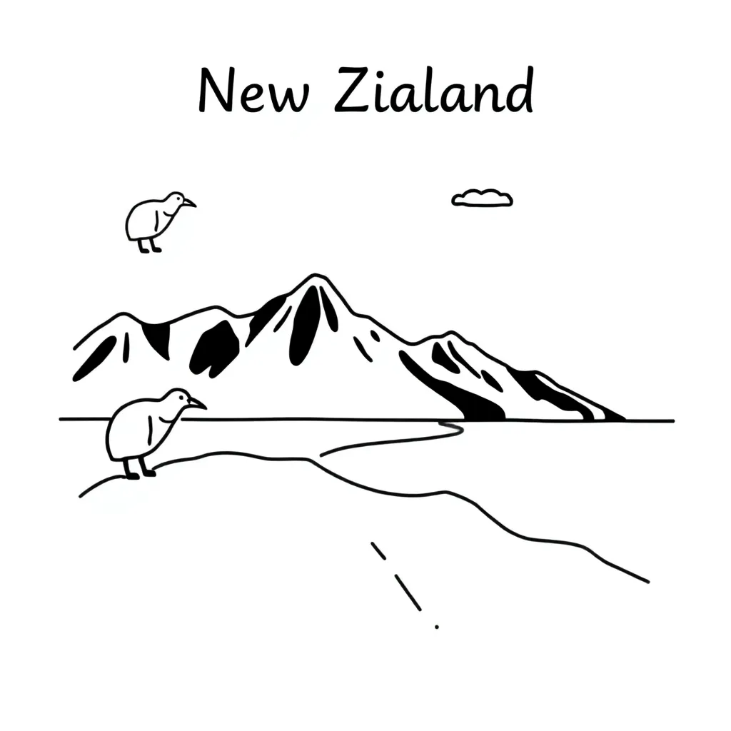 Map of New Zealand showing regions and cities