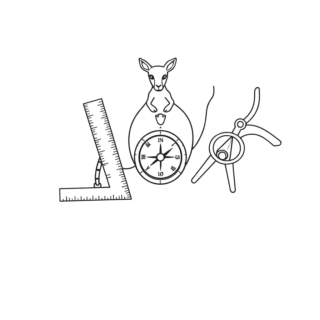Doghouse construction with measuring tools