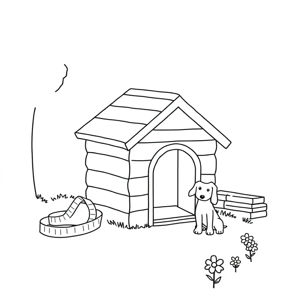 Doghouse construction with measuring tools