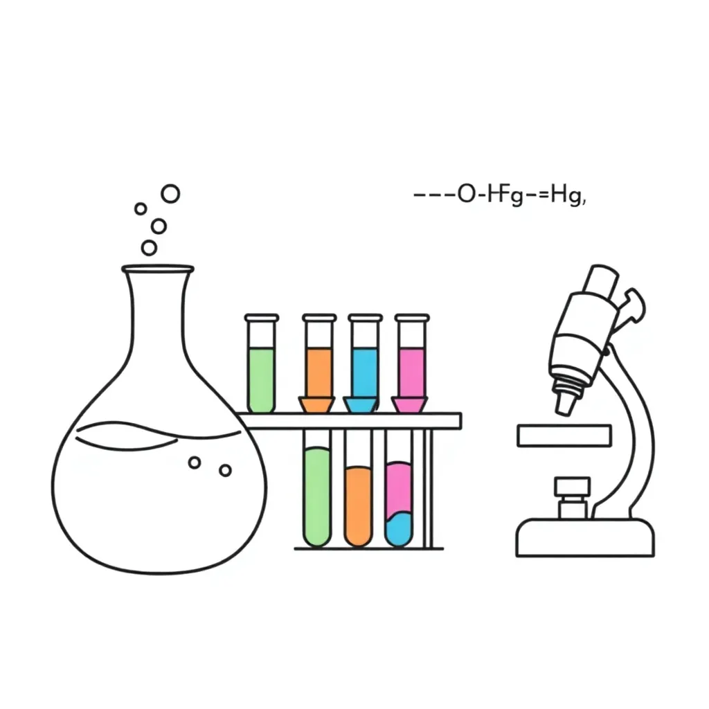 Chemical reaction illustration
