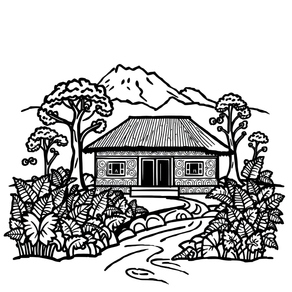 Traditional Māori carving and weaving patterns