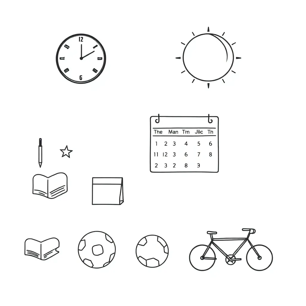 Clock and time conversion illustration