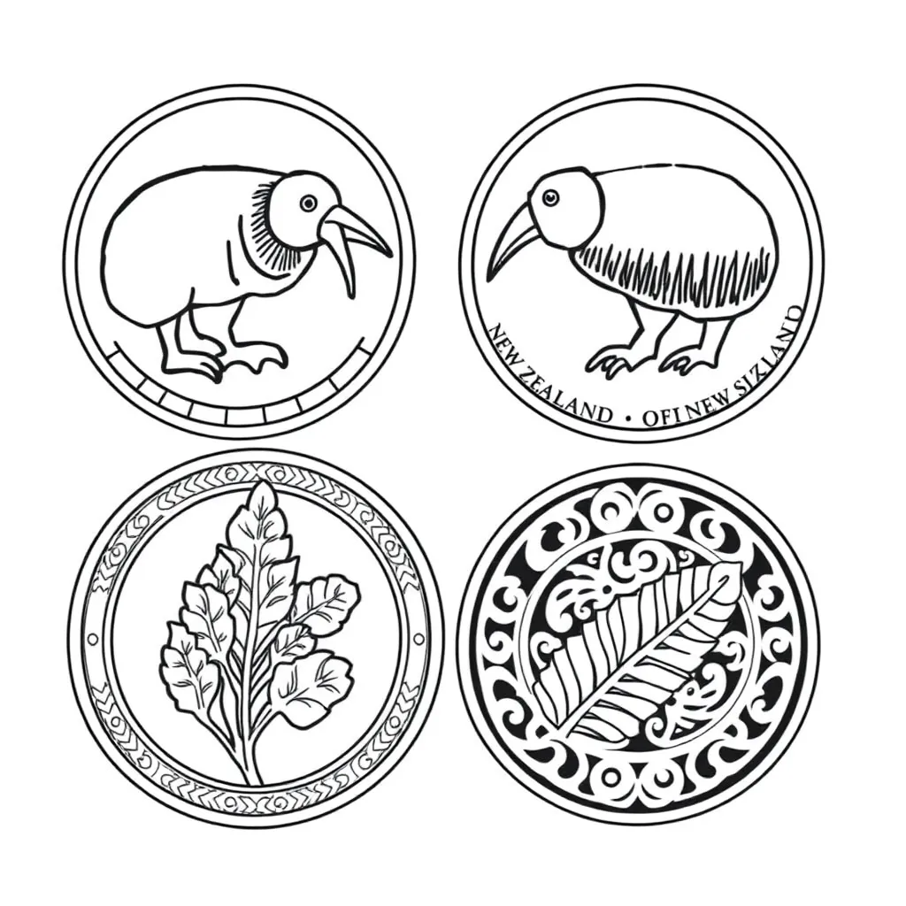 New Zealand money coins and notes