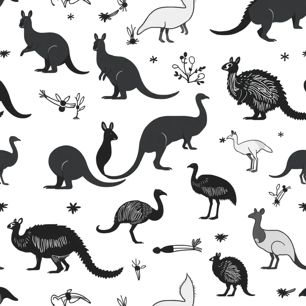 Tessellation pattern with geometric shapes