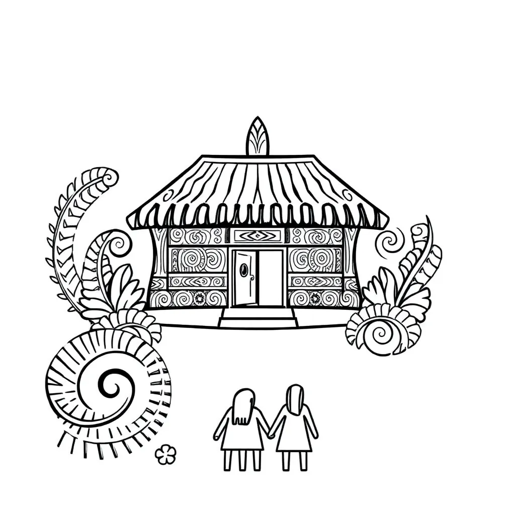 Māori family tree illustration