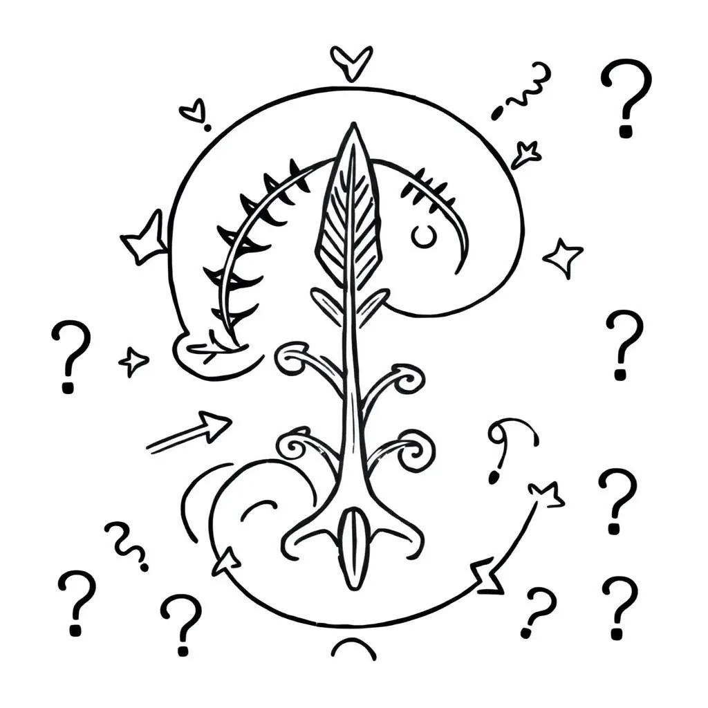 Word parts and punctuation illustration