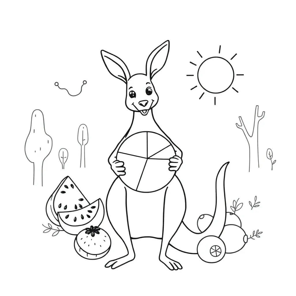 Fractions, decimals and percentages illustration