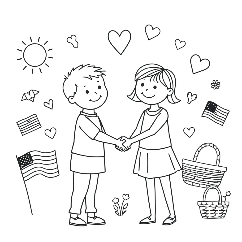 Students greeting each other
