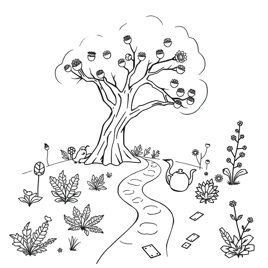 Alice in Wonderland illustration