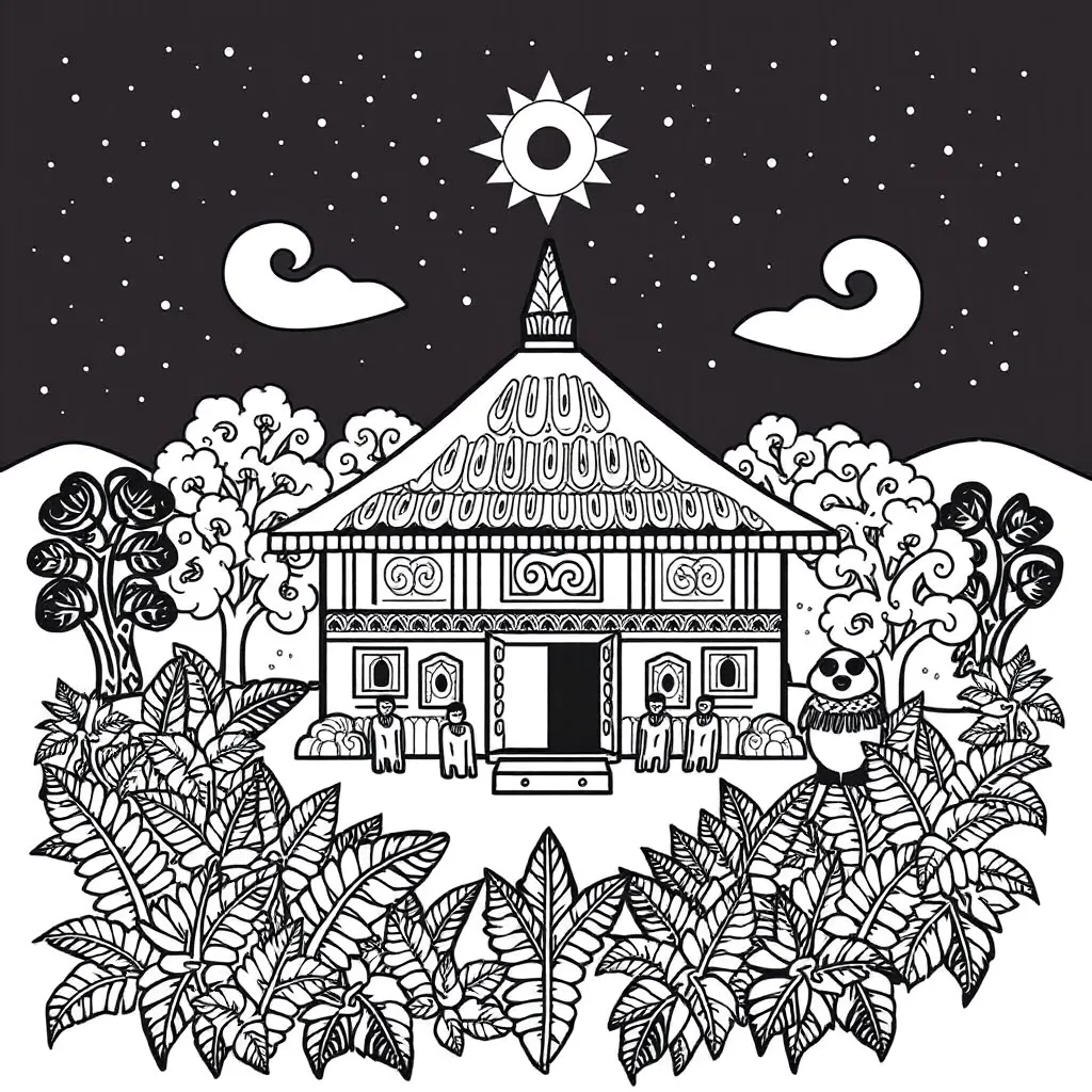 Traditional Māori meeting house