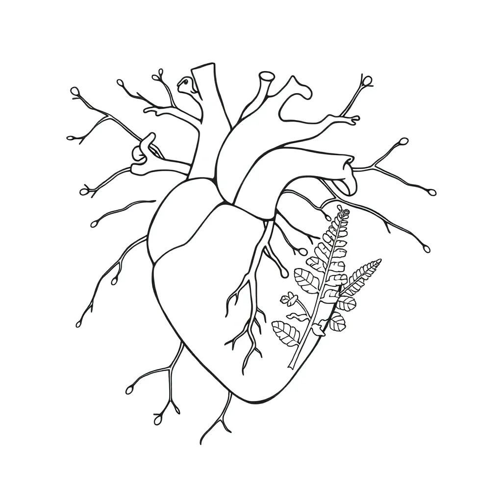 Blood vessels diagram showing arteries, veins and capillaries