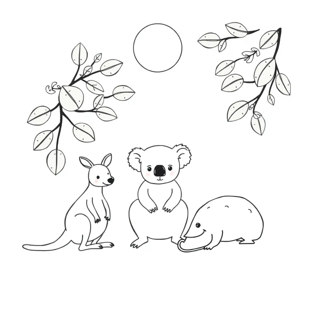 Little Wombat character illustration
