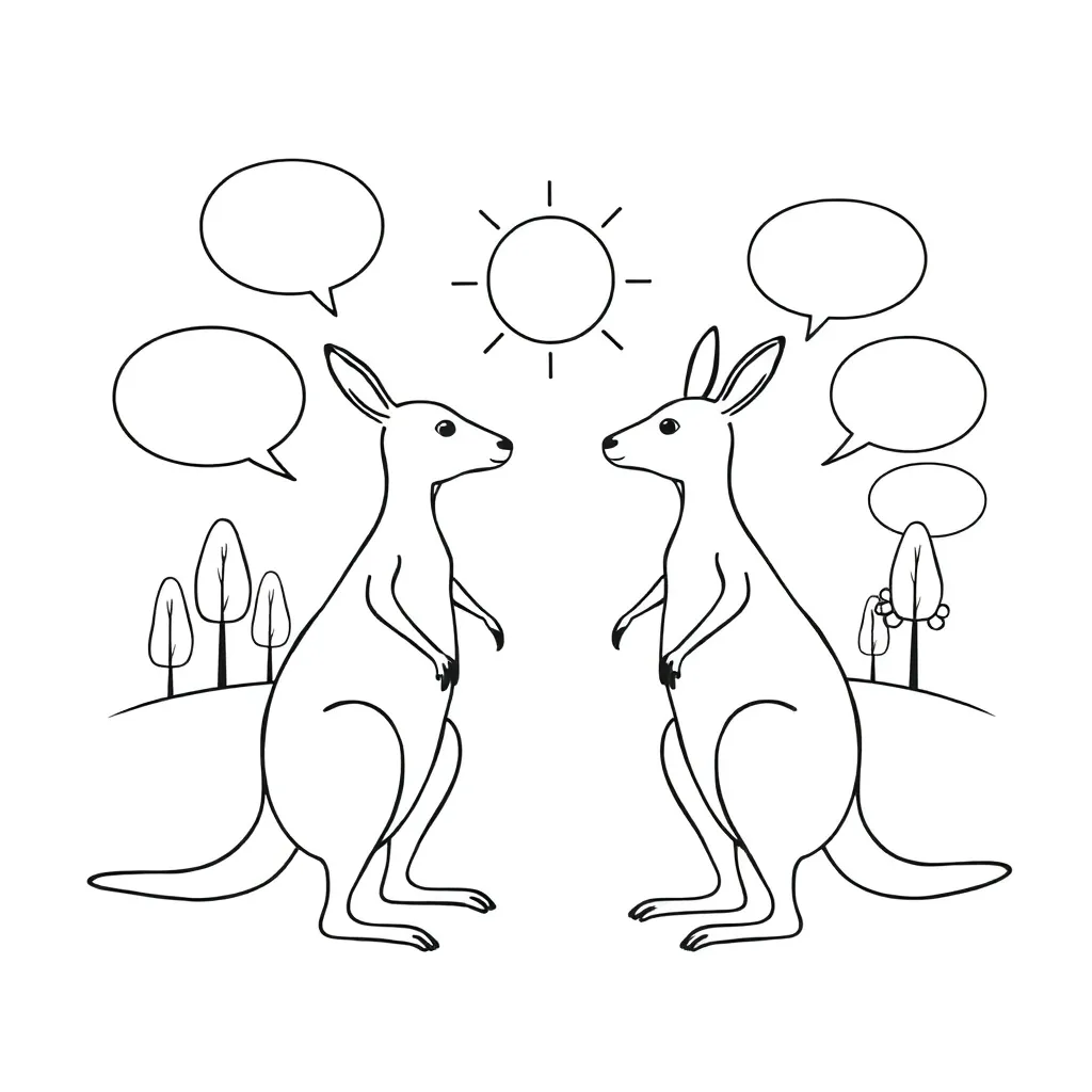 Students debating illustration