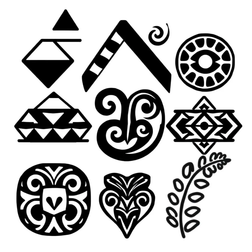 Various 2D and 3D shapes including cubes, pyramids, and polygons