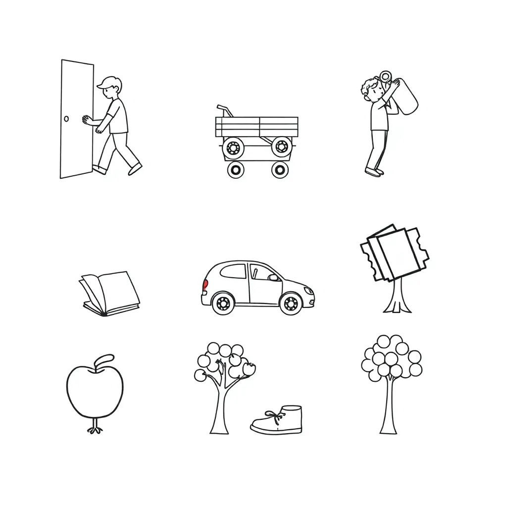 Forces and motion illustration