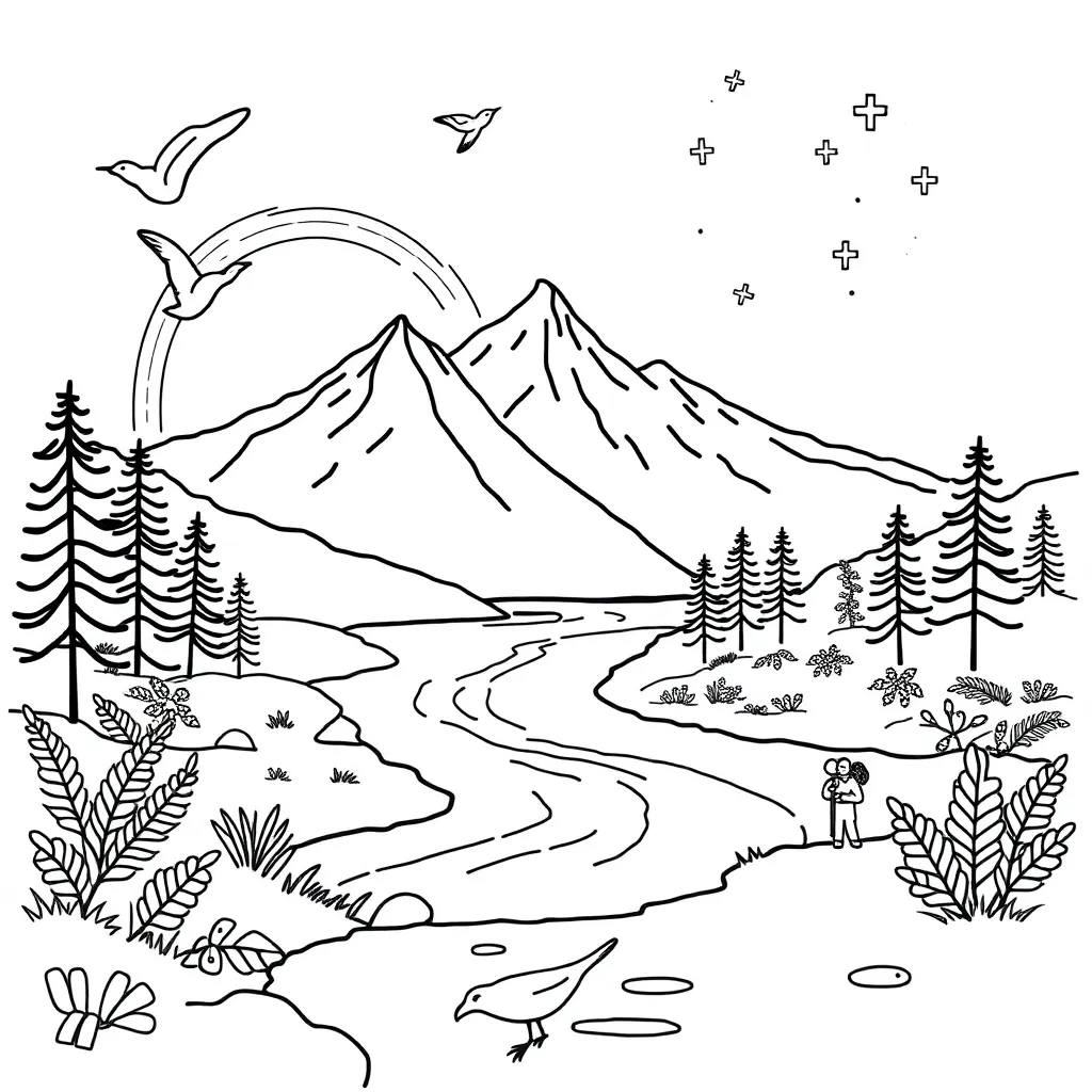 God's miracles and signs illustration
