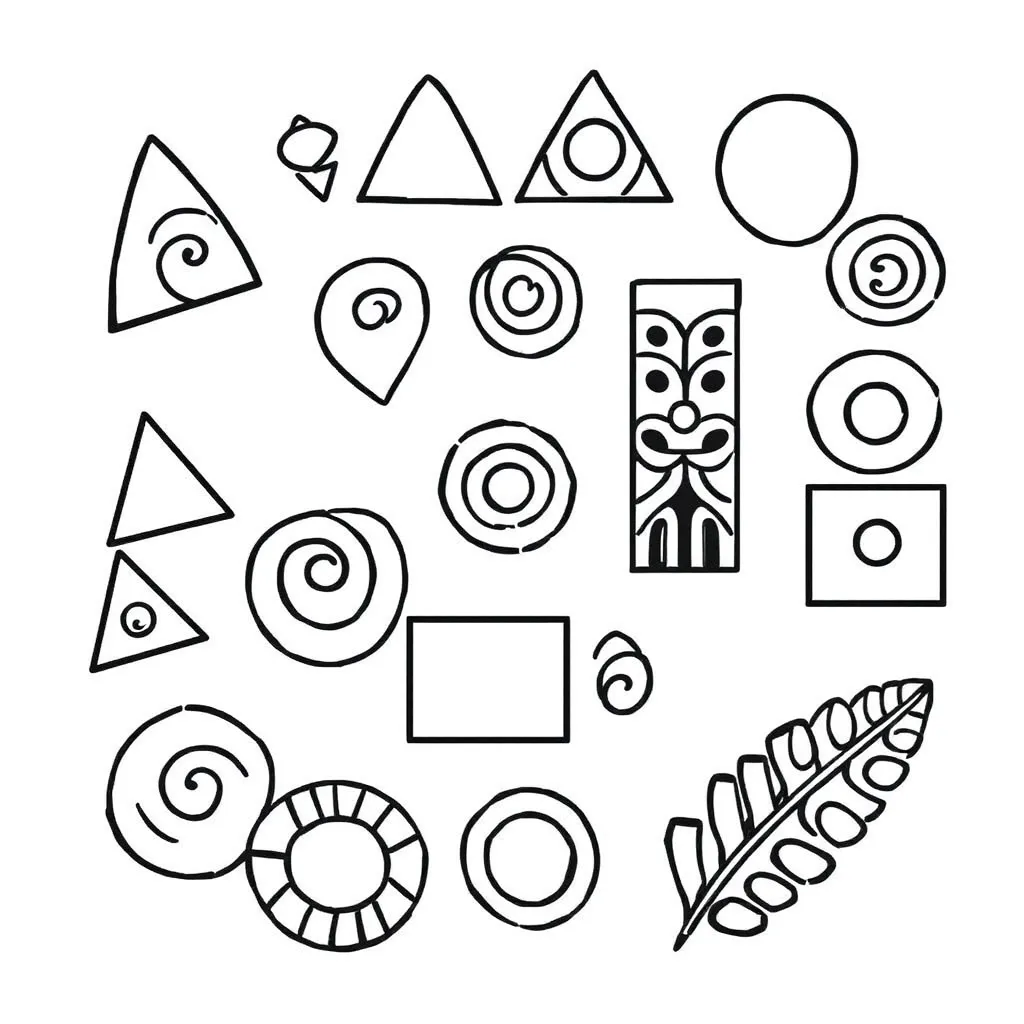2D and 3D shapes illustration
