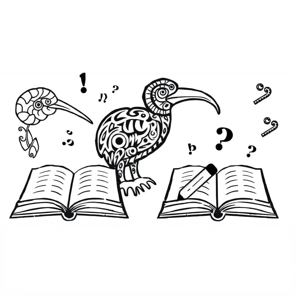 Grammar and punctuation illustration