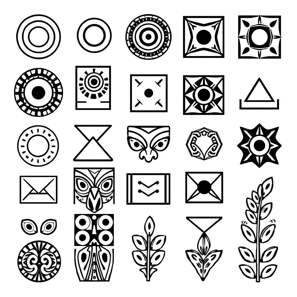 Geometric shapes around school