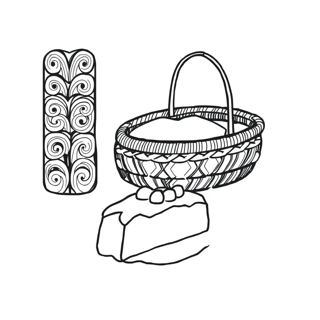 Fraction strips and number line illustration