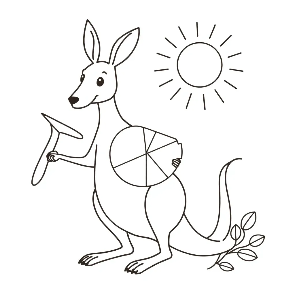 Fractions worksheet illustration