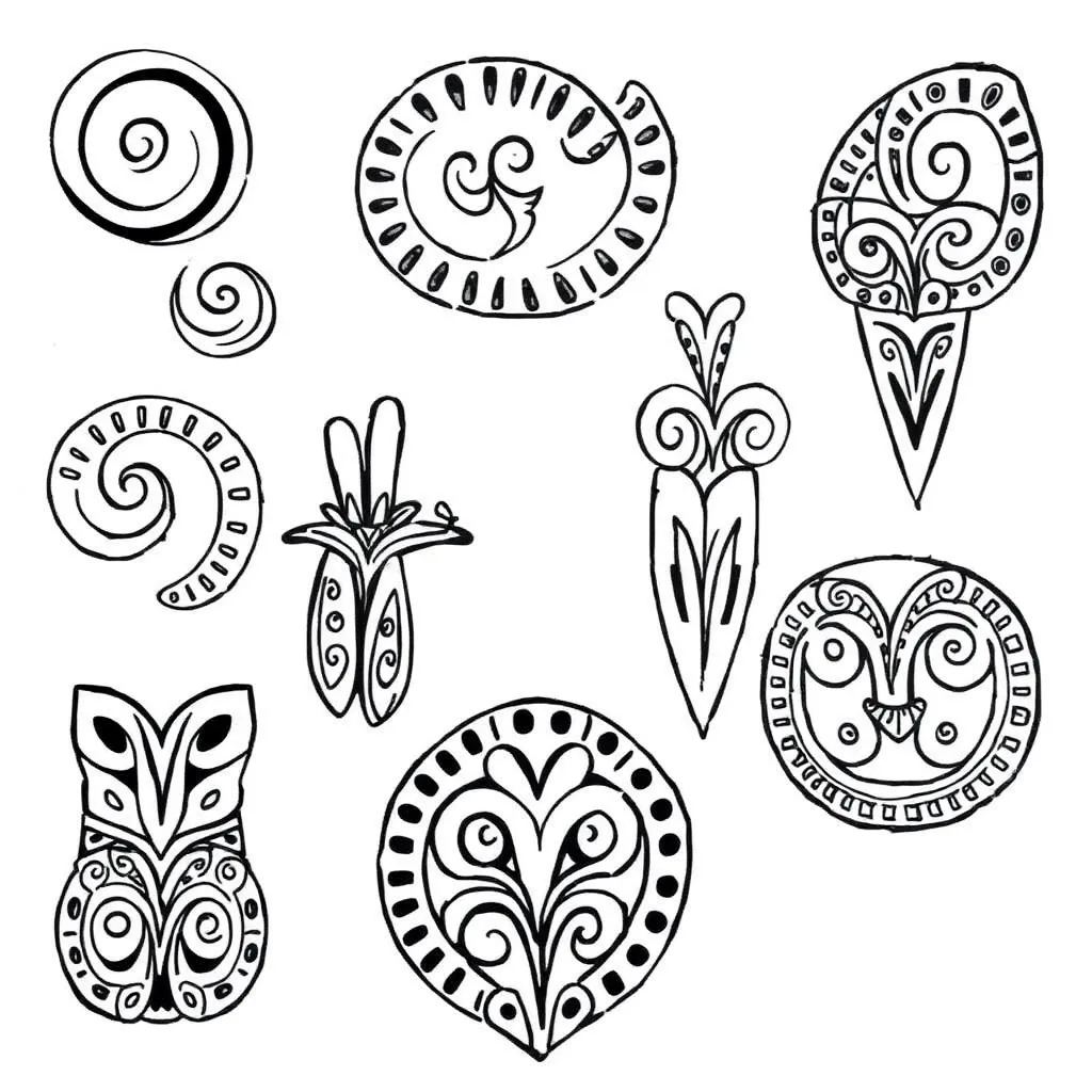 Colourful pattern blocks showing sequence