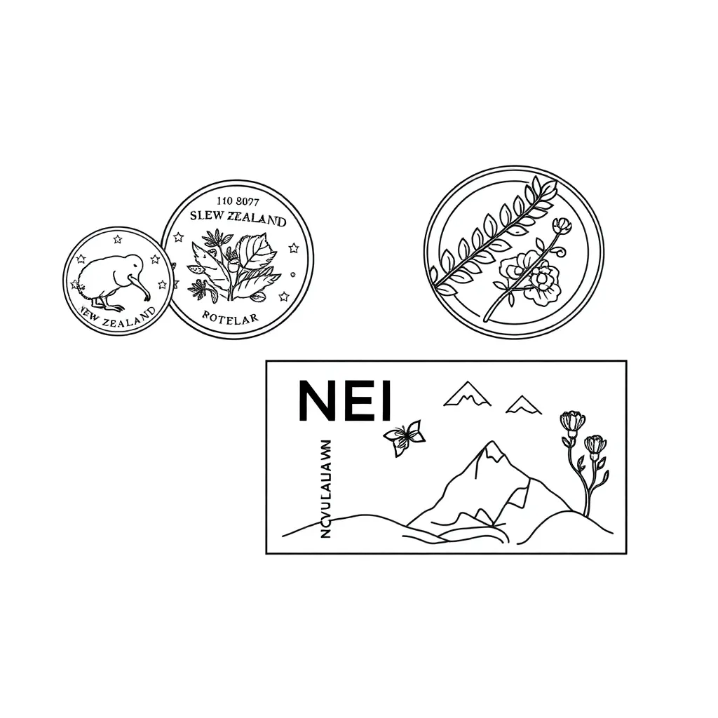 New Zealand coins and notes
